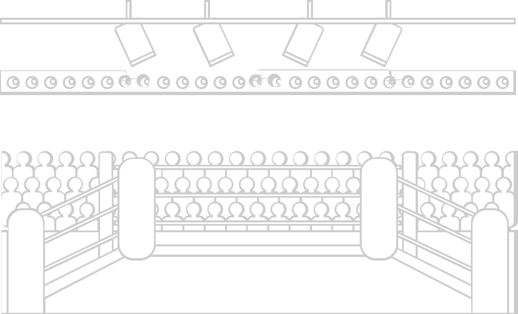 Wrestling arena ring vector