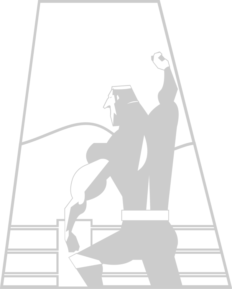 Wrestling illustration win vector