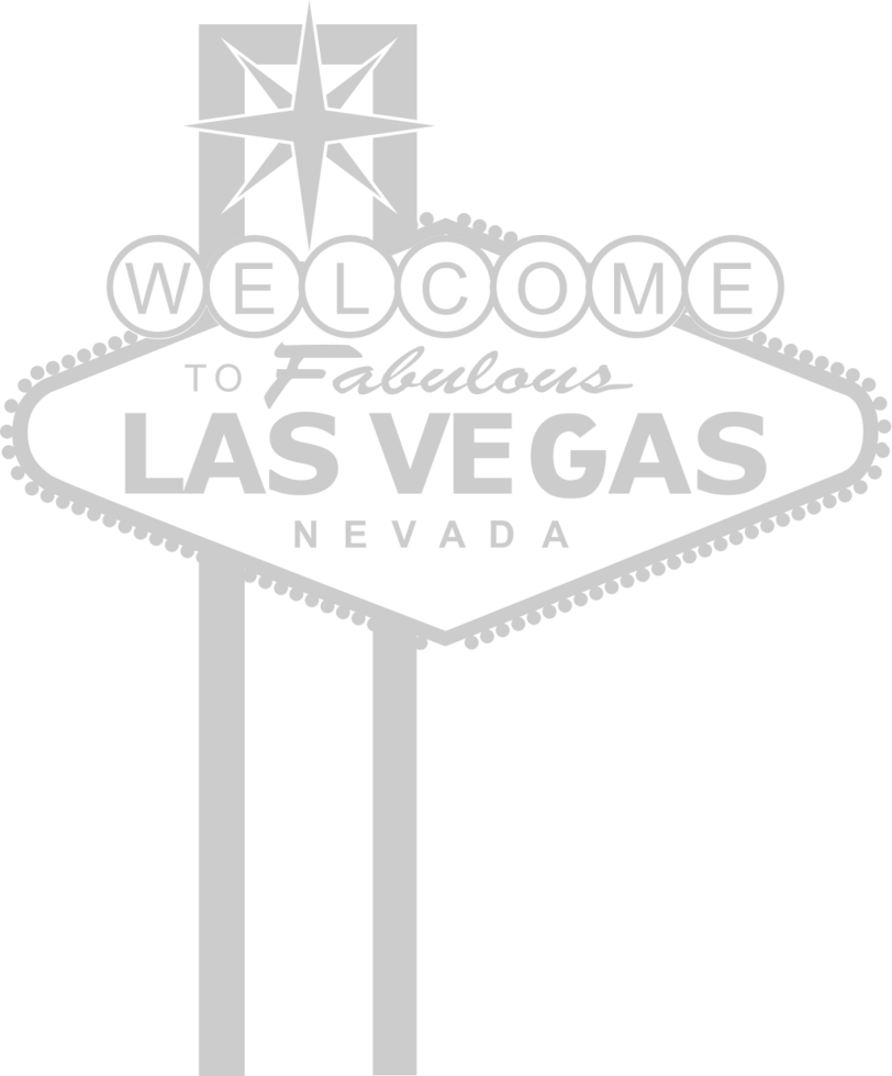 Vegas sign signature vector