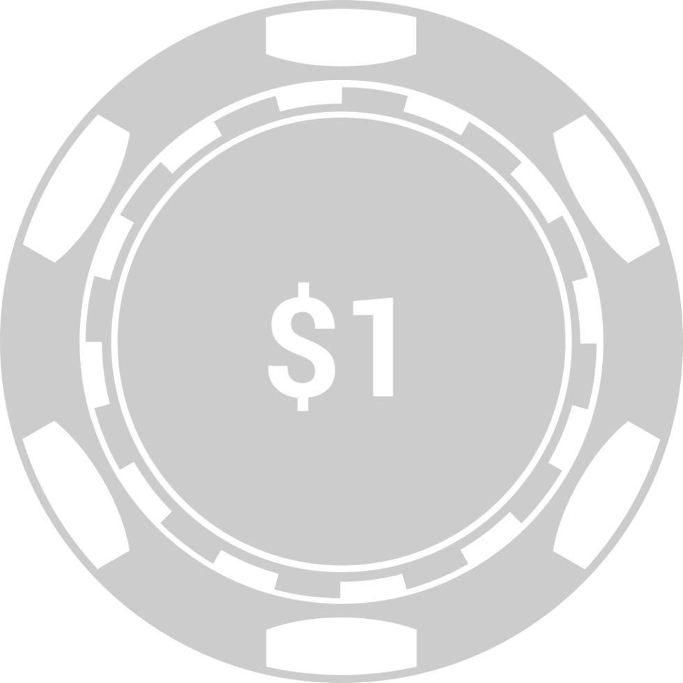 Vegas gambling chip vector