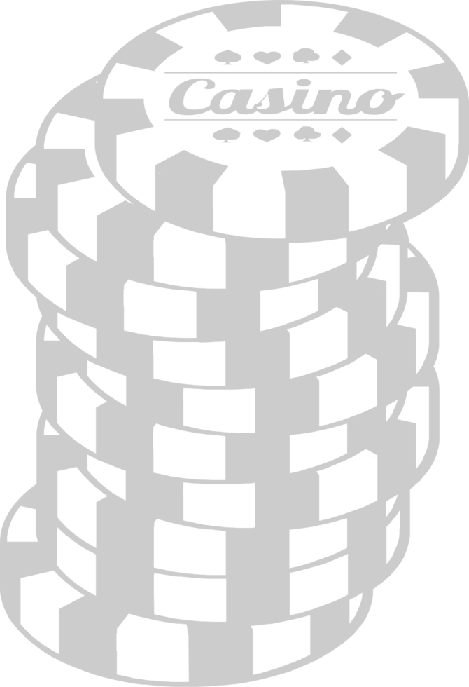 Vegas gambling chip stack vector