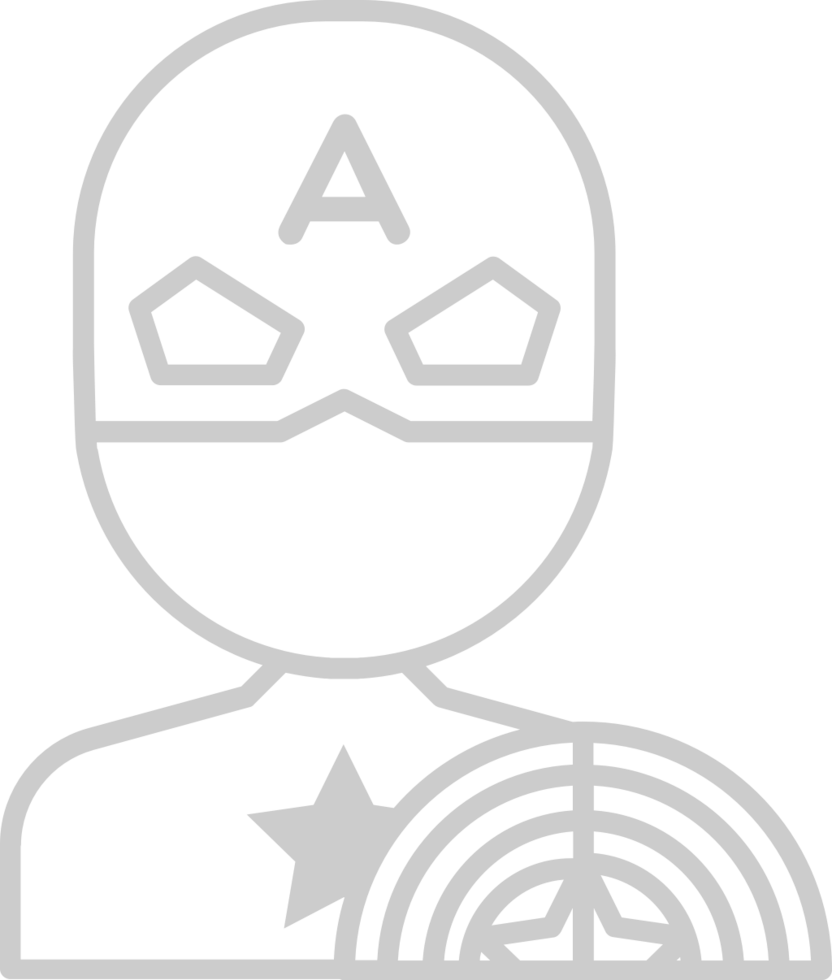 Superhero half body vector