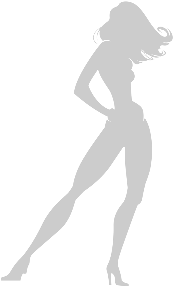 Superhero pose silhouette vector