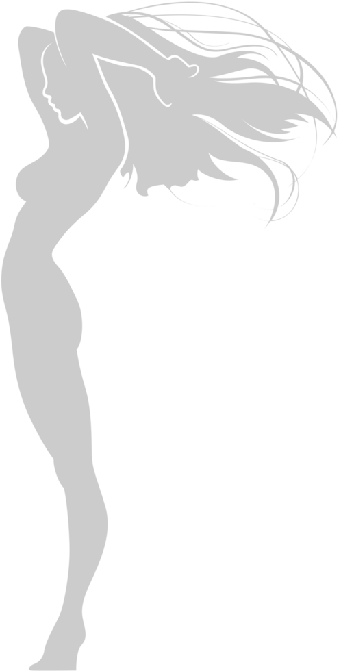 Superhero pose silhouette vector