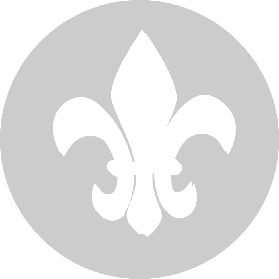 Scout fleur de lis vector