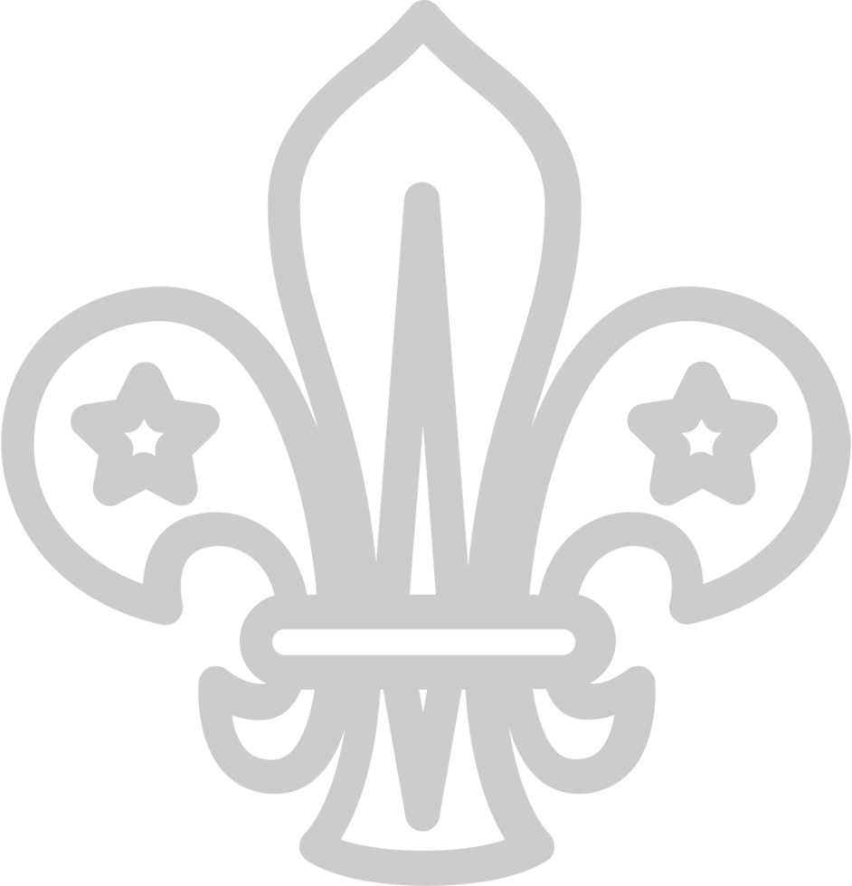 Scout fleur de lis vector