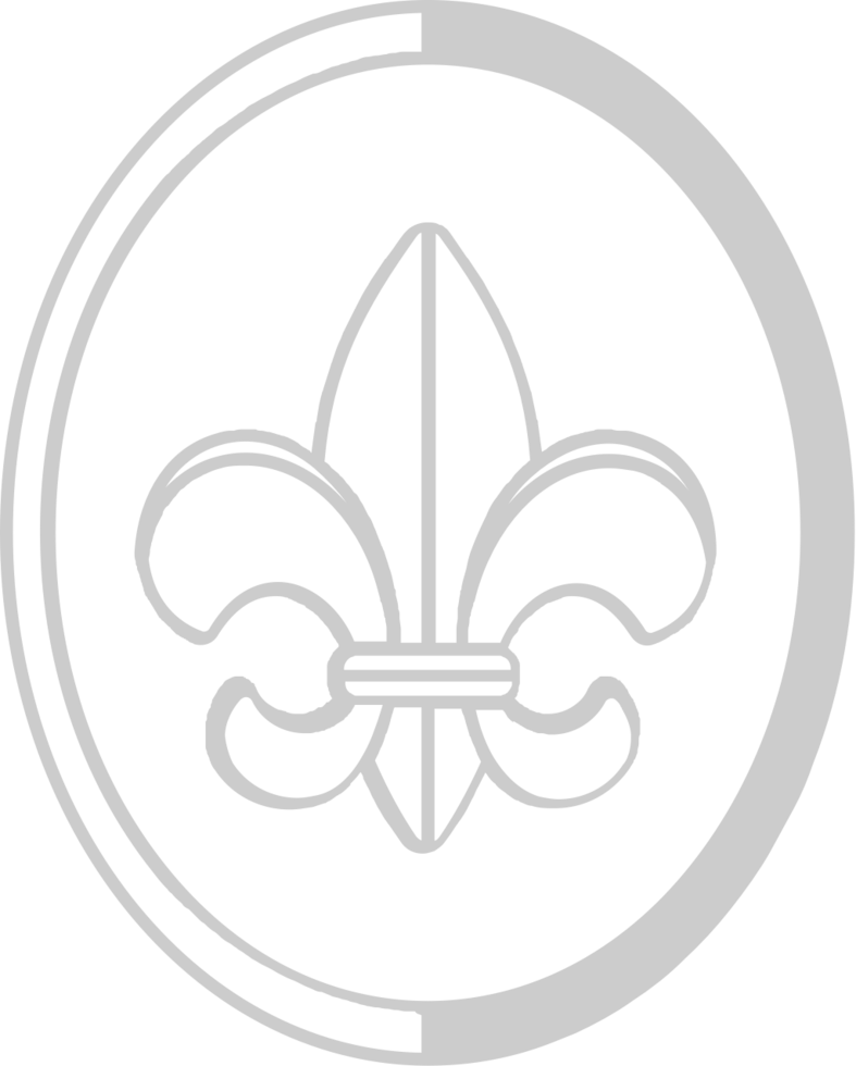 Scout fleur de lis vector