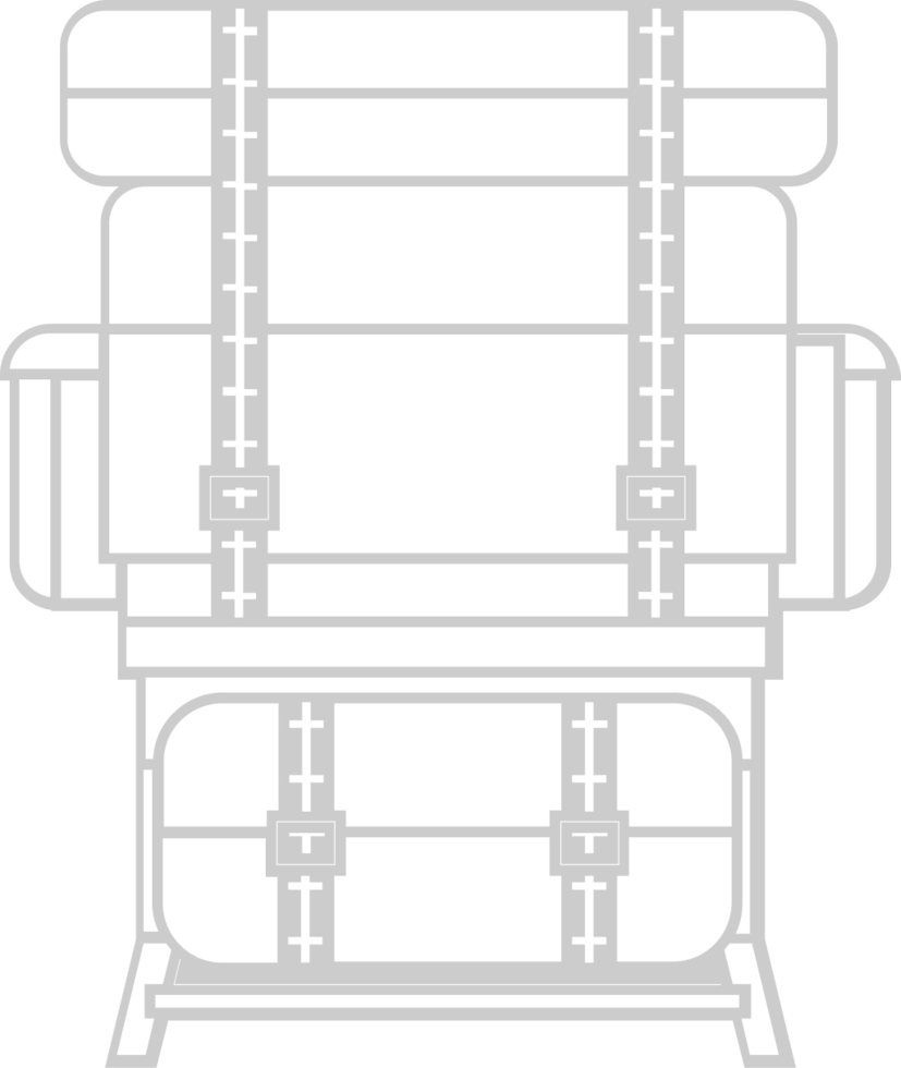 Scout equipment back pack vector