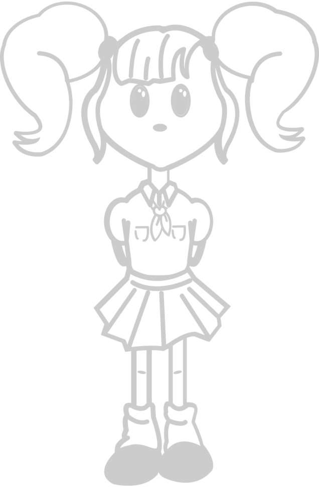 Scout character girl vector