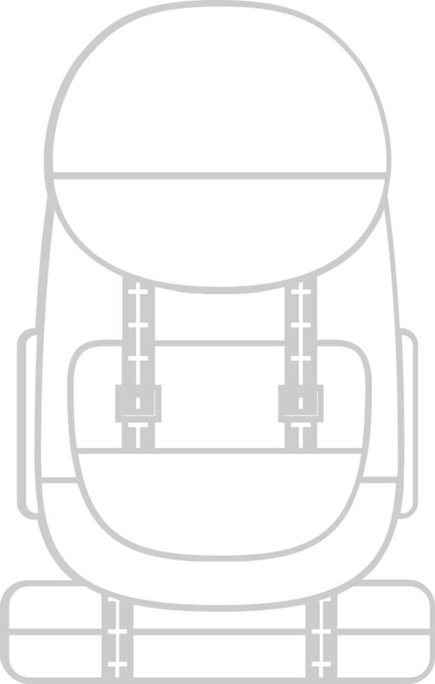 Scout equipment back pack vector