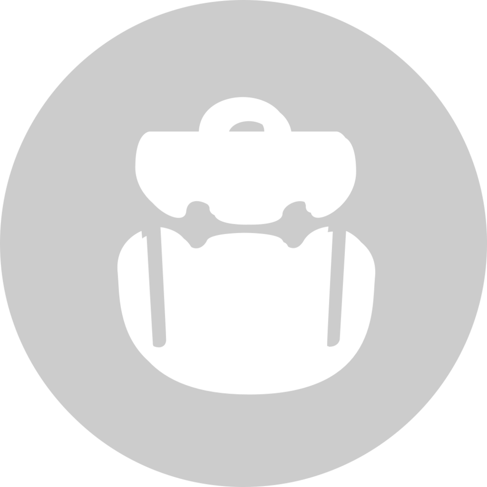 Scout equipment back pack vector