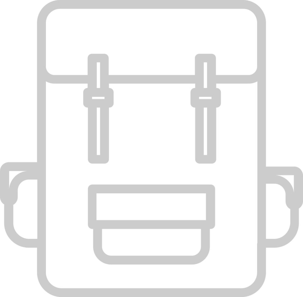Scout equipment back pack vector