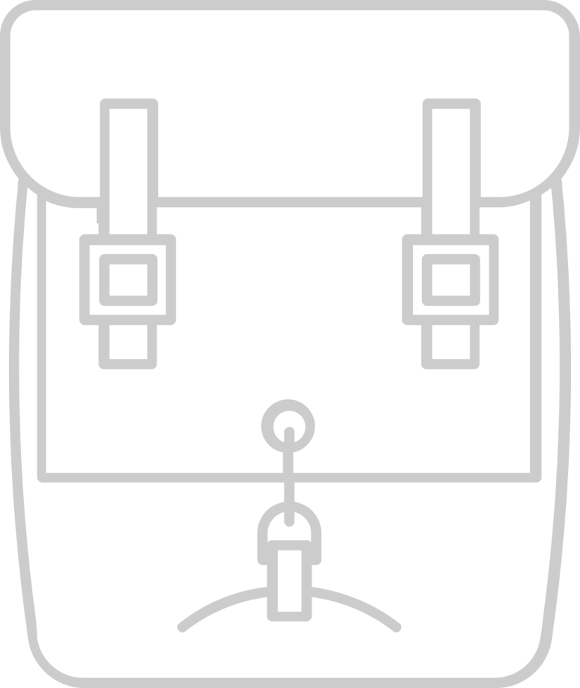 Scout equipment back pack vector