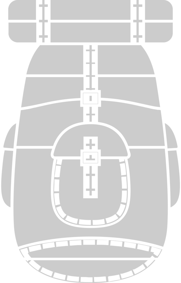 Scout equipment back pack vector