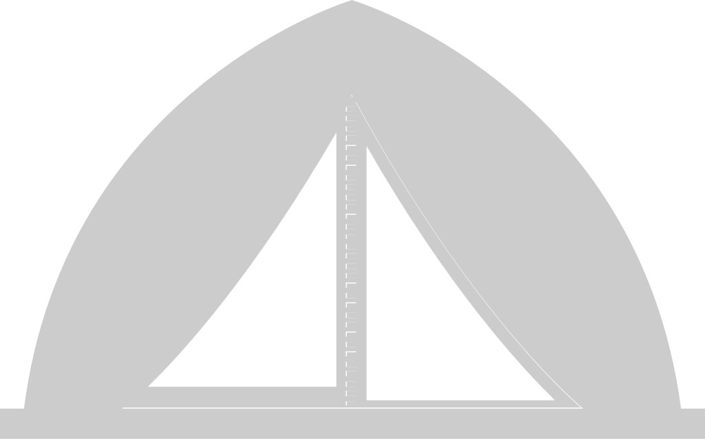 Scout equipment tent vector