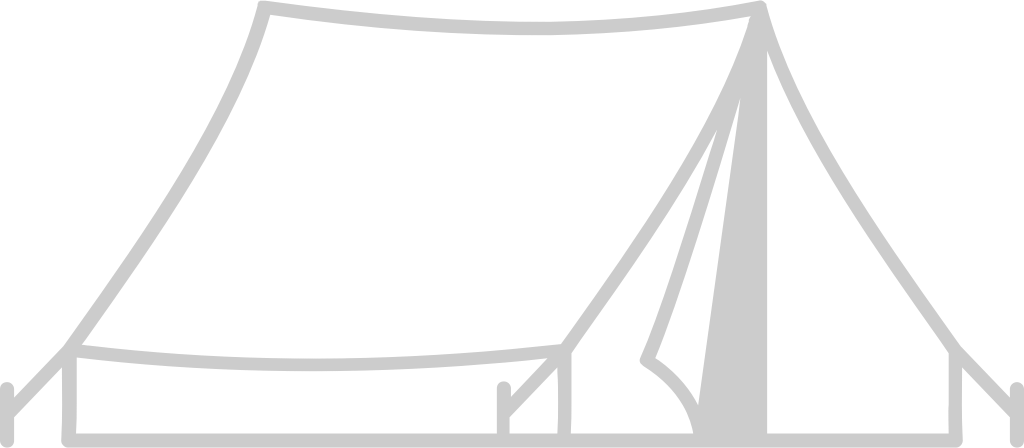 Scout equipment tent vector