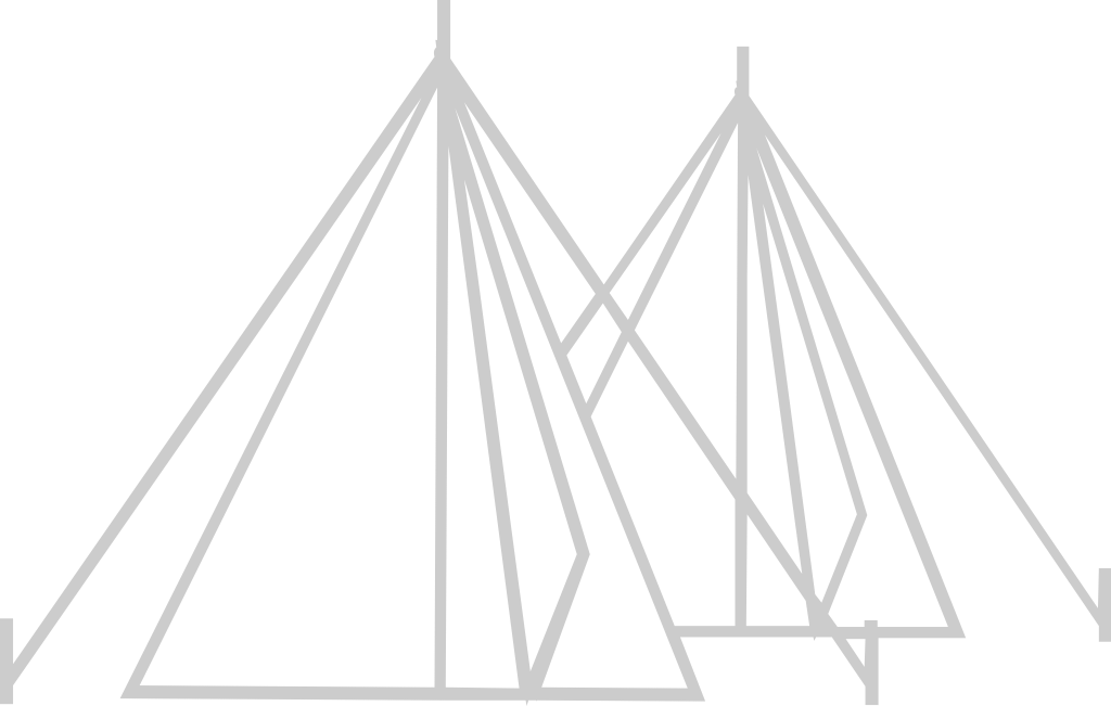 Scout equipment tent vector