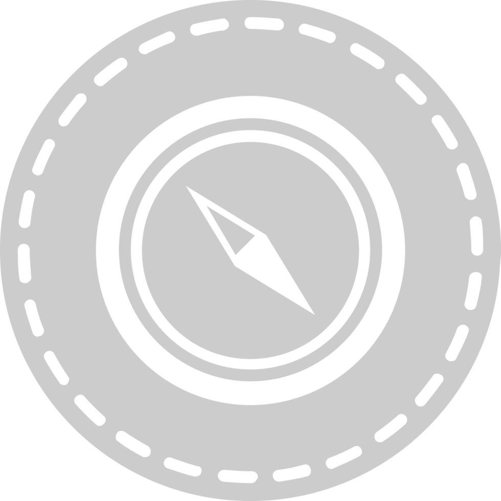 Scout equipment compass vector