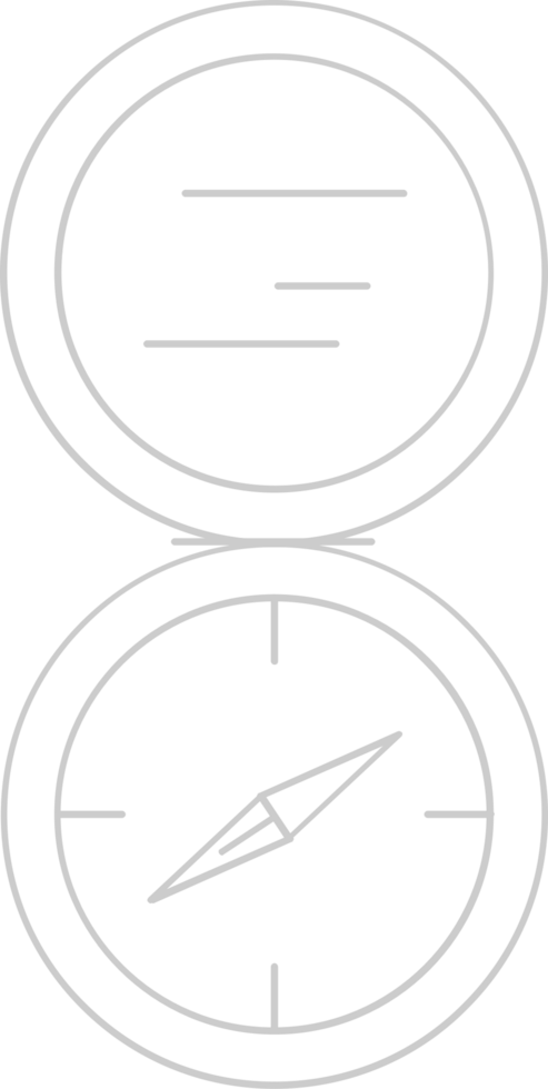 Scout equipment compass vector