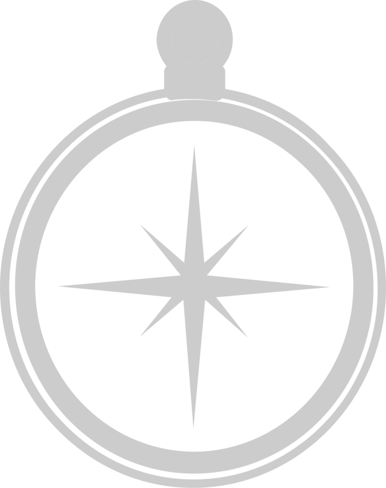 Scout equipment compass vector