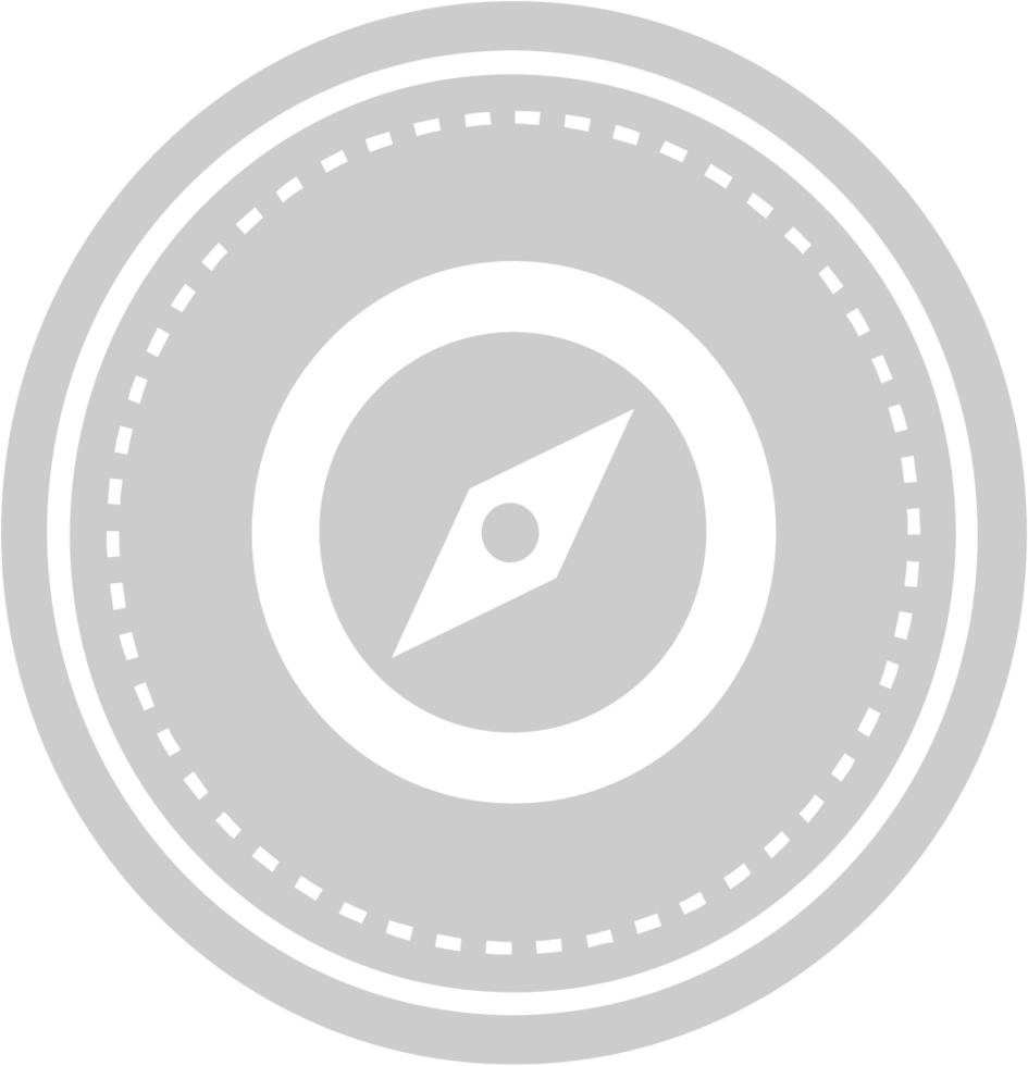 Scout equipment compass vector