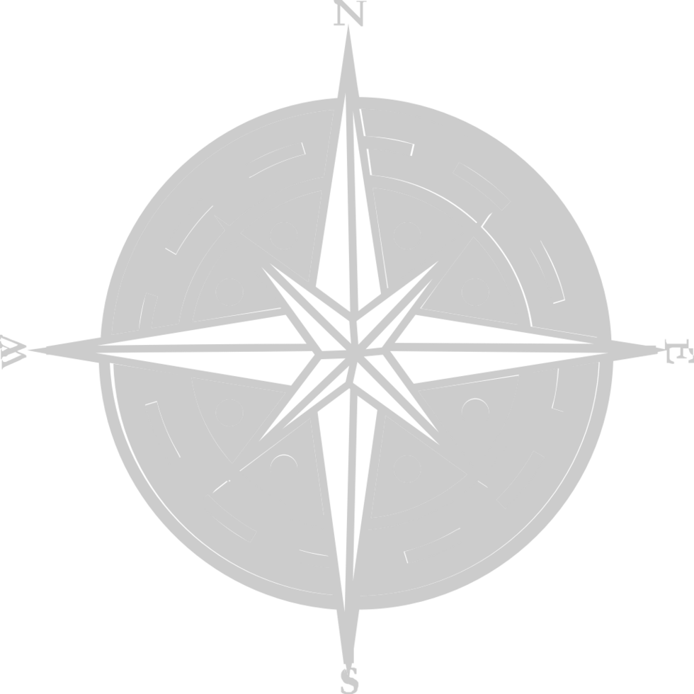 Scout equipment compass vector