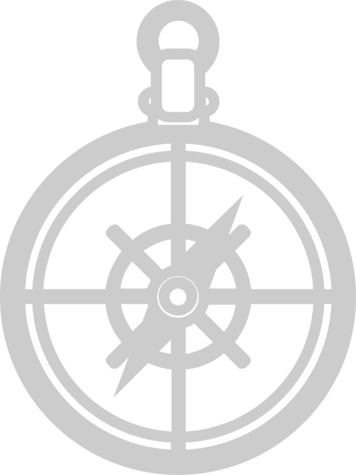 Scout equipment compass vector