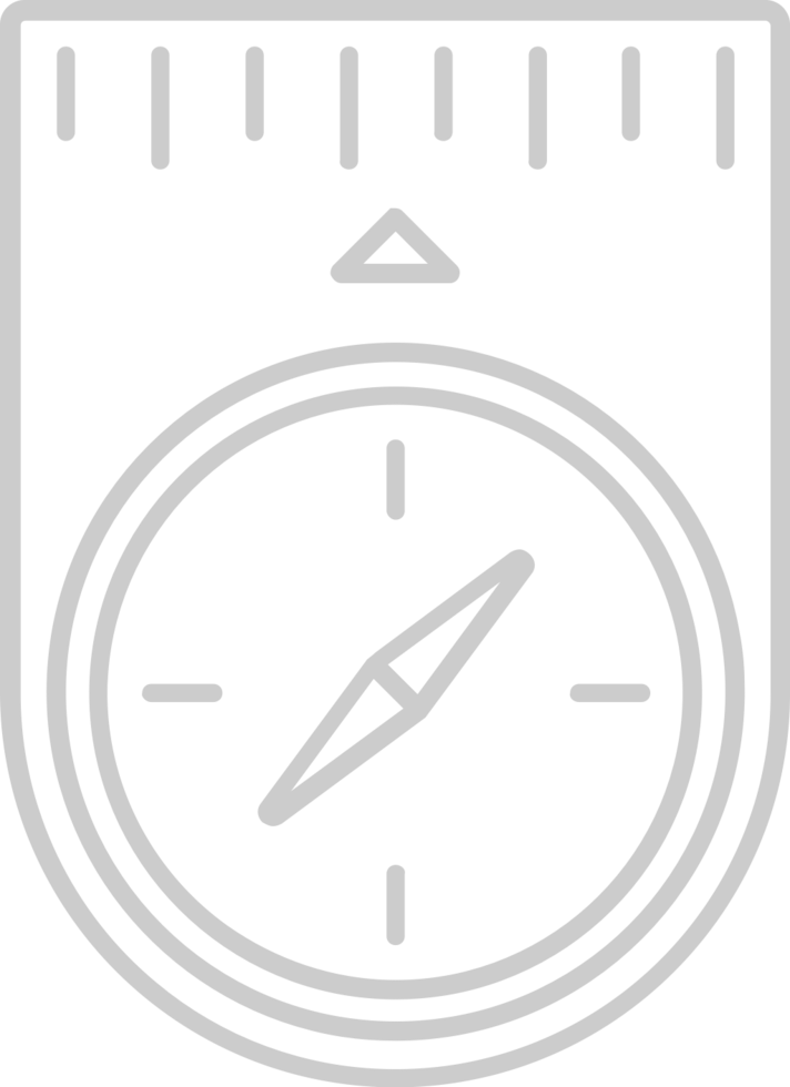 Scout equipment compass vector