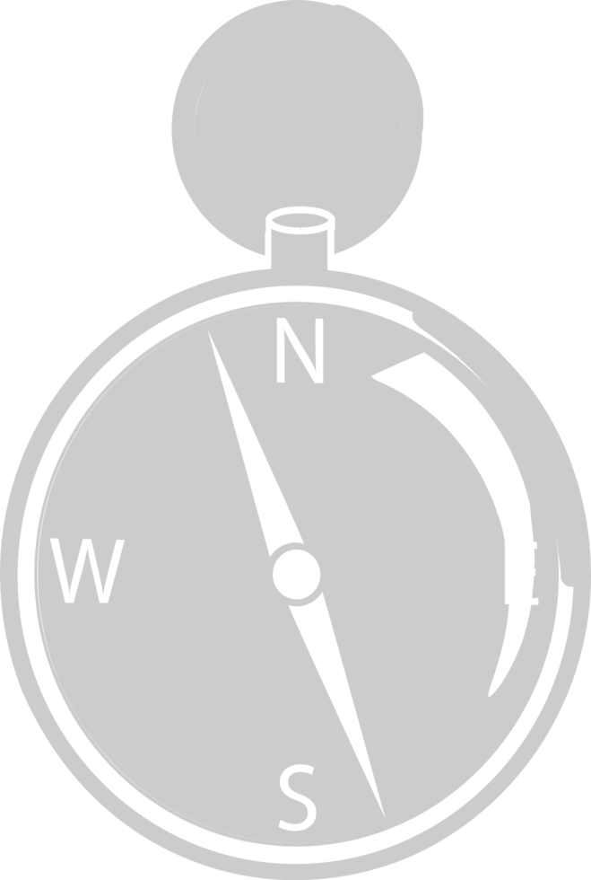Scout equipment compass vector