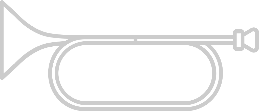 Scout equipment trumpet vector