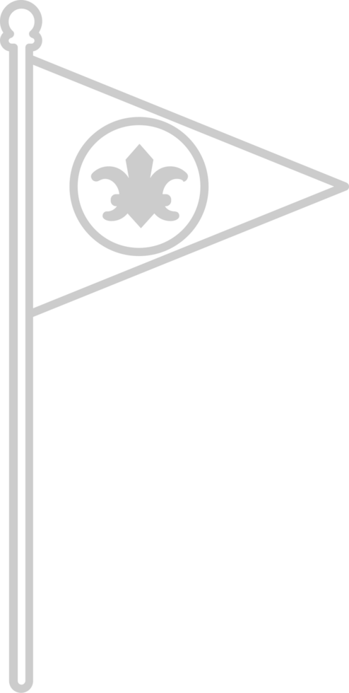 Scout equipment flag vector