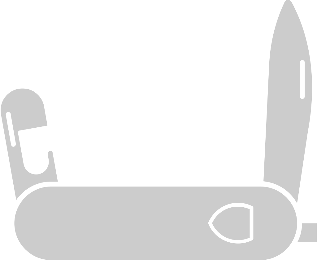 Scout equipment knife vector