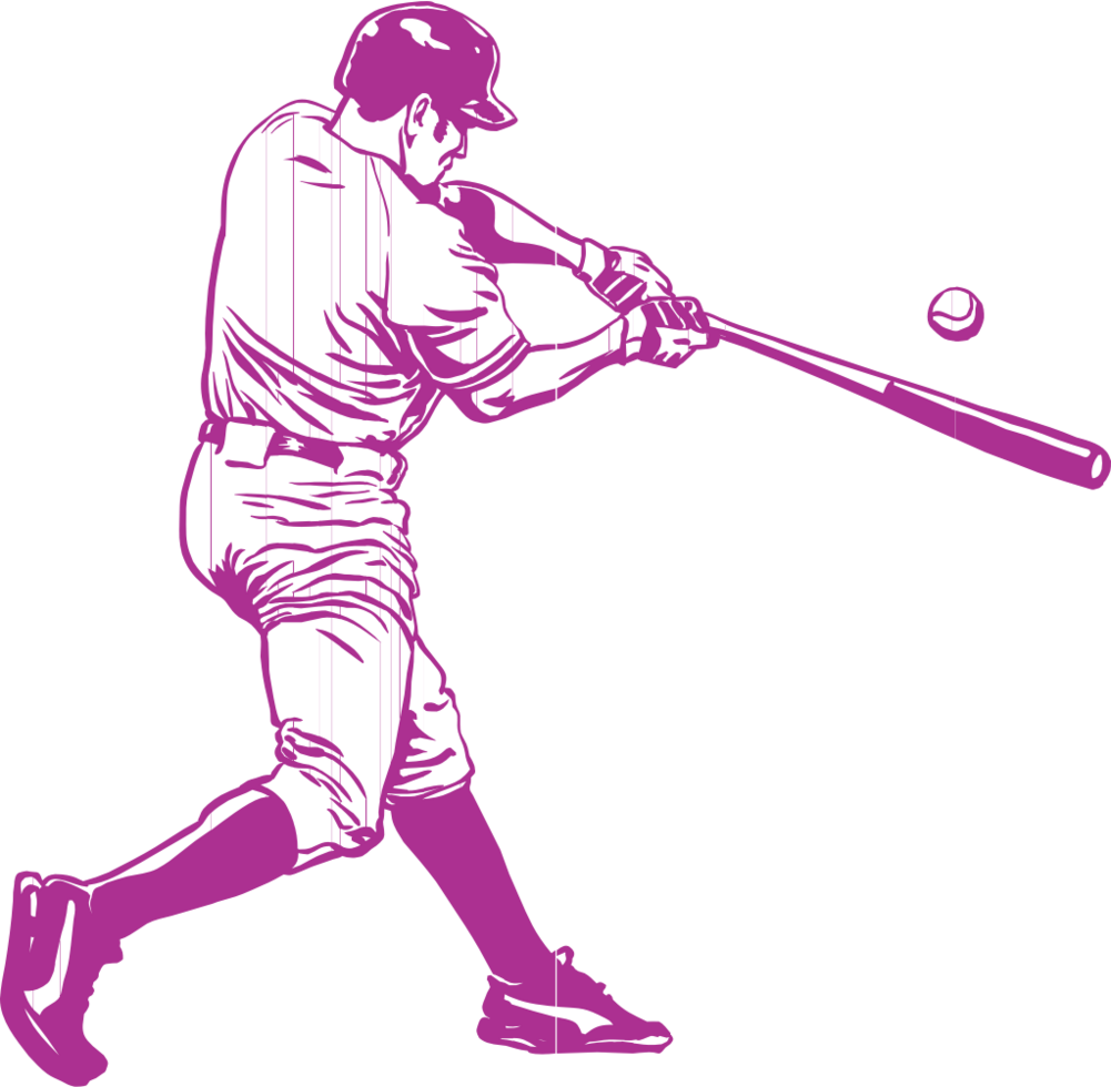 jugador de baseball vector