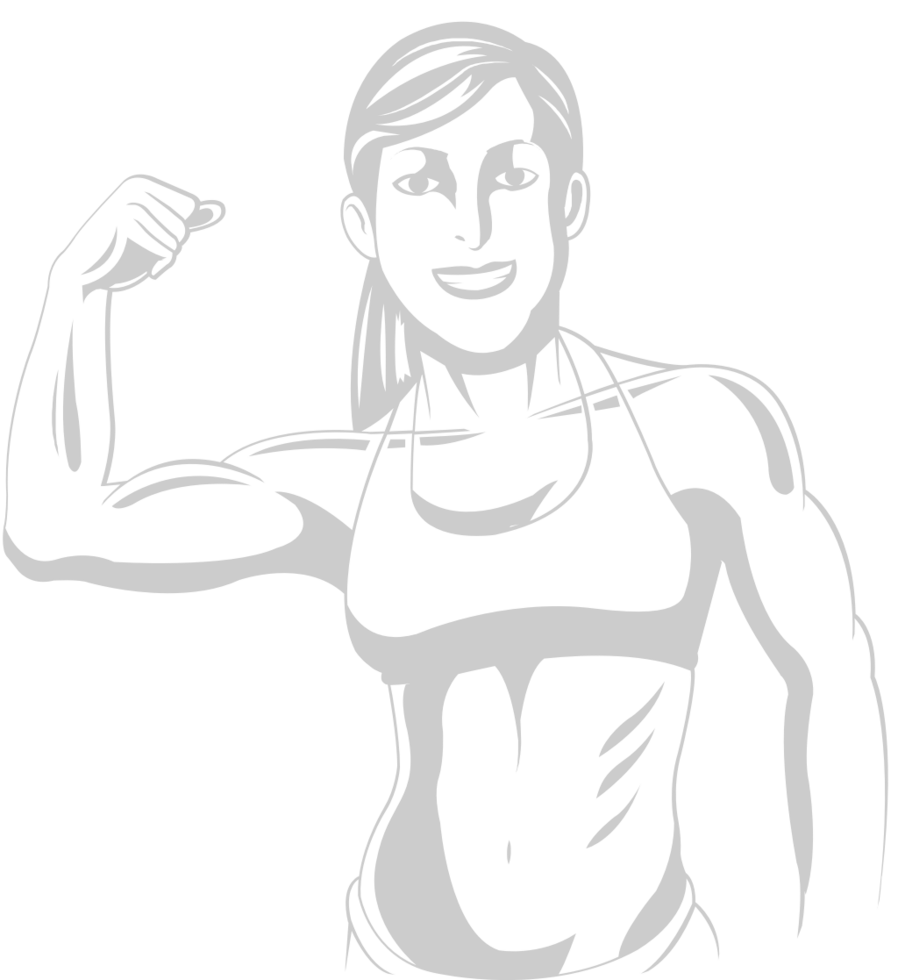 Muscle women  vector