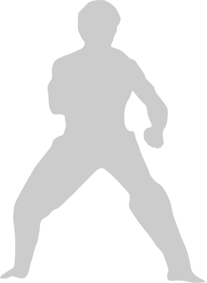 Muscle men silhouette vector
