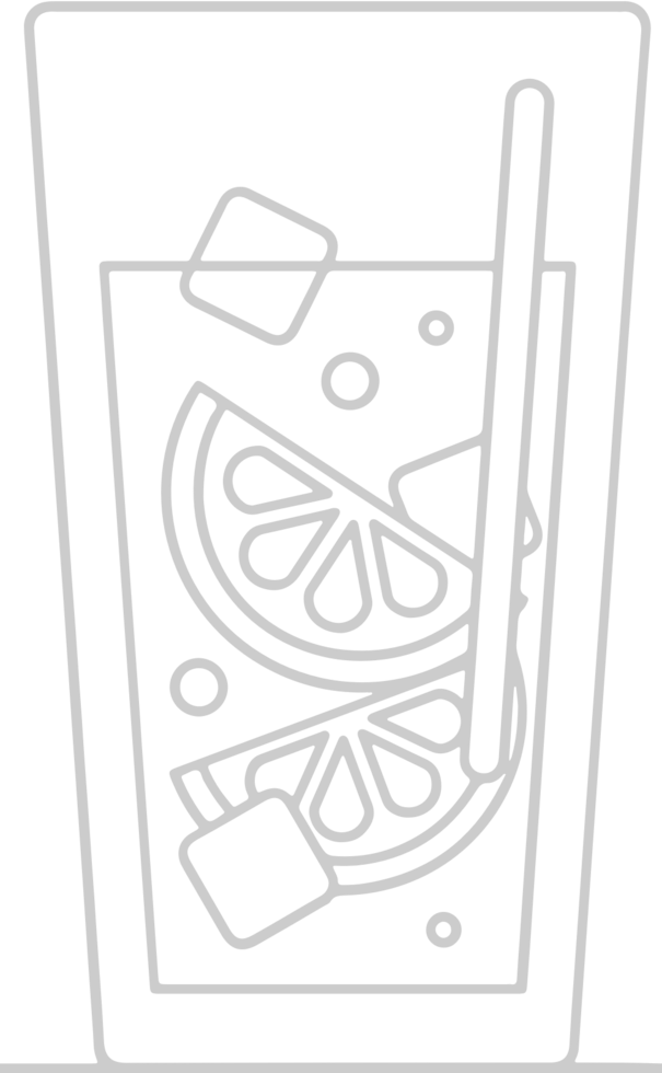 Juice outline vector