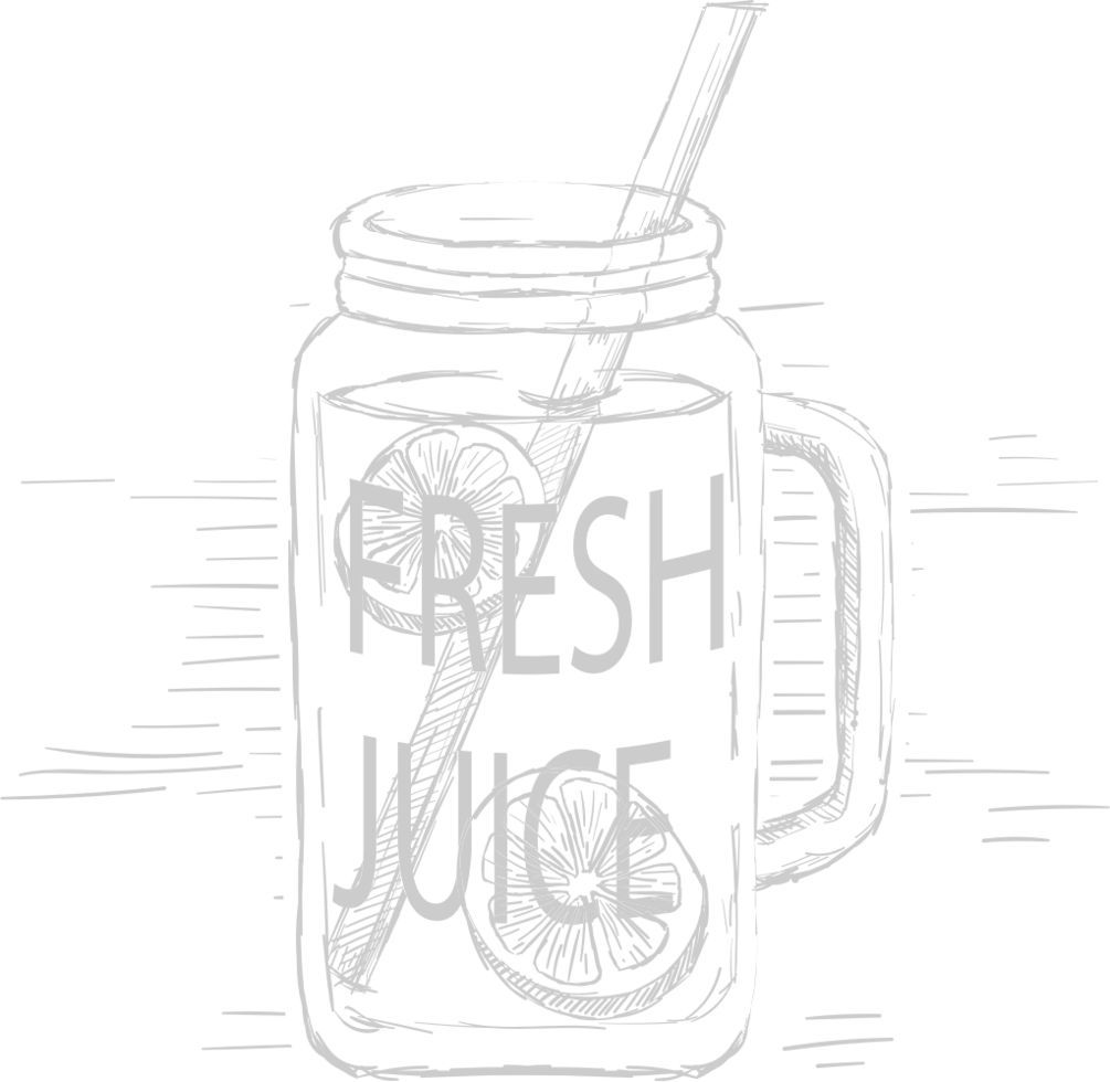 Juice hand drawn vector
