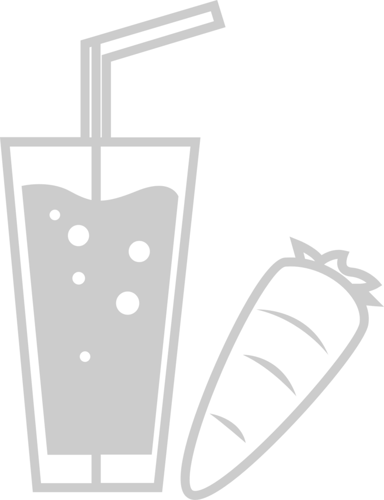 Juice carrot vector