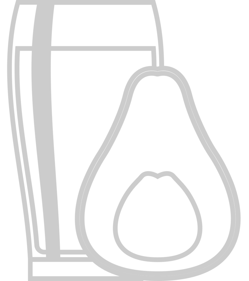 Juice avocado vector