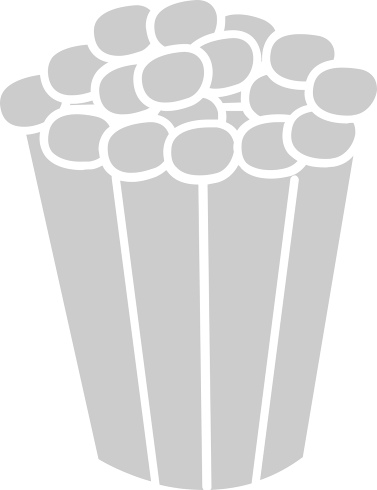 Movie popcorn vector