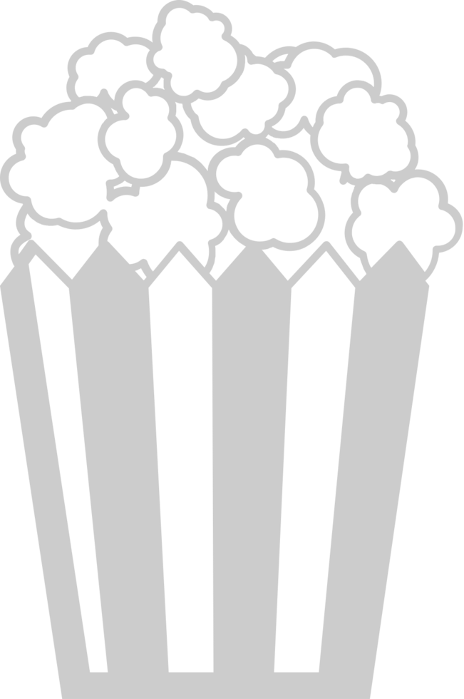 Movie popcorn vector
