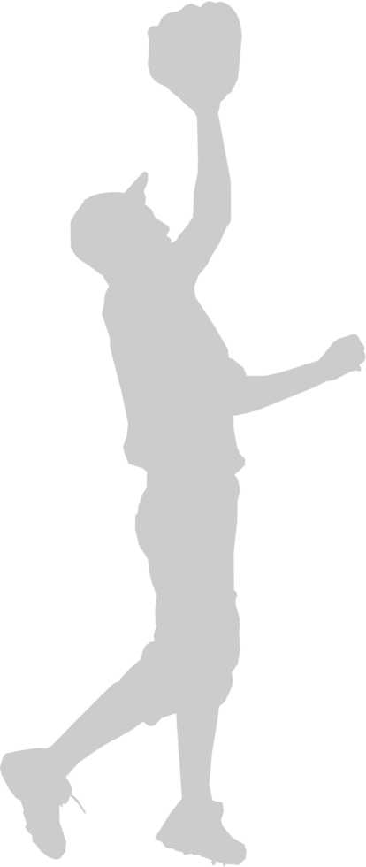 Baseball Outfielder vector