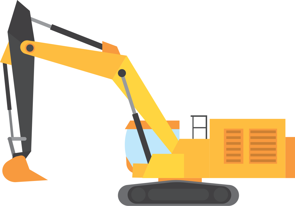 Excavator vector