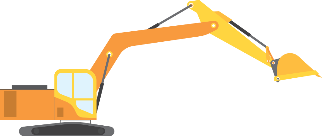Excavator vector