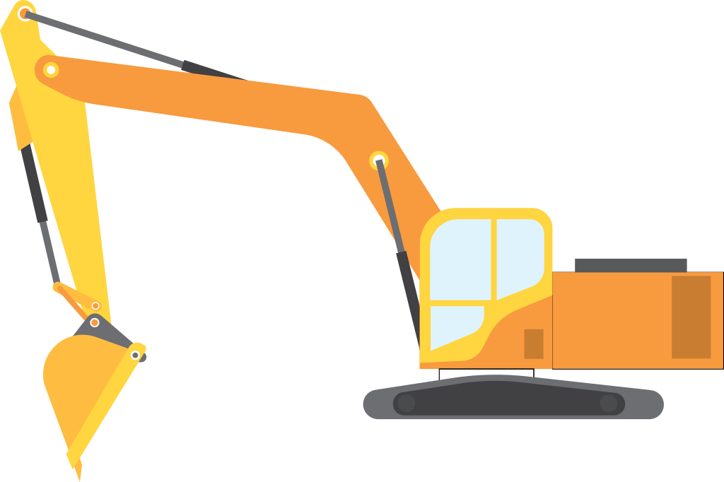 Excavator vector