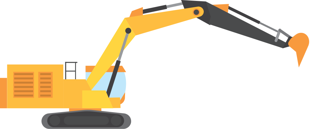 Excavator vector