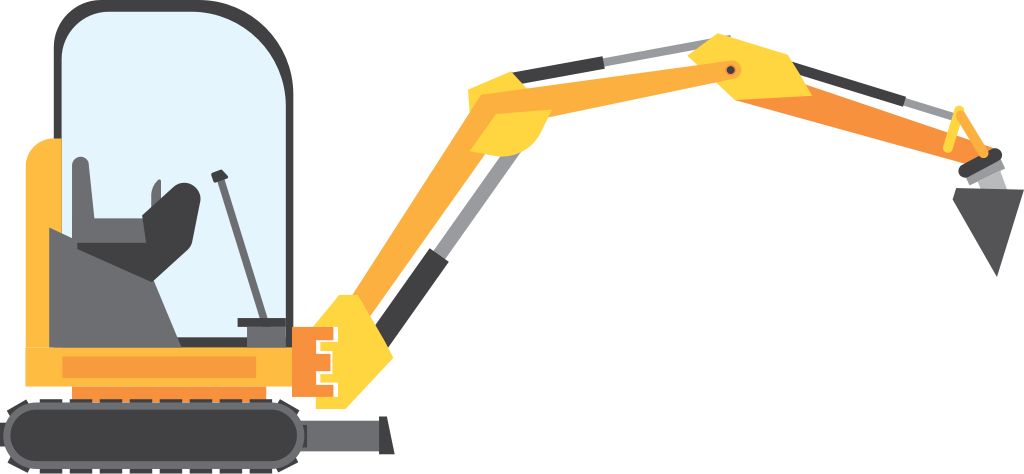Excavator vector