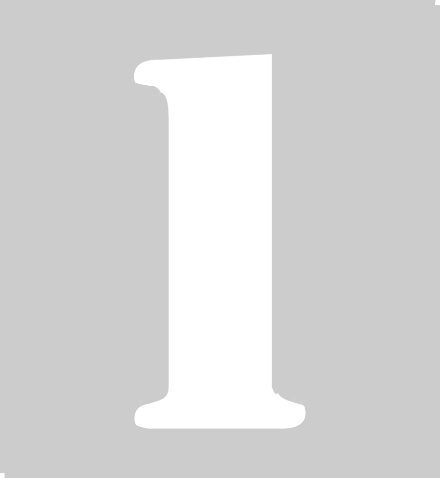 Number 1 vector