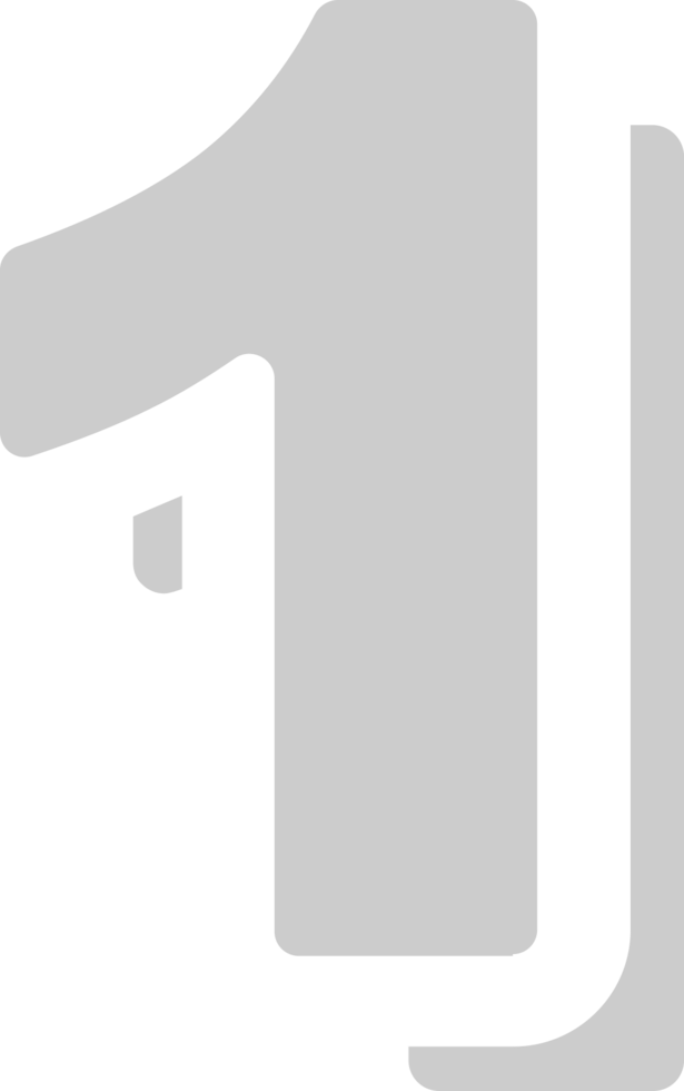 Number 1 vector
