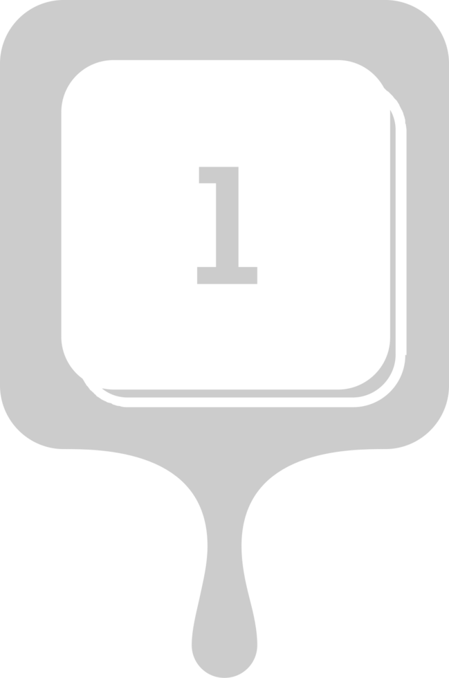 Number 1 vector